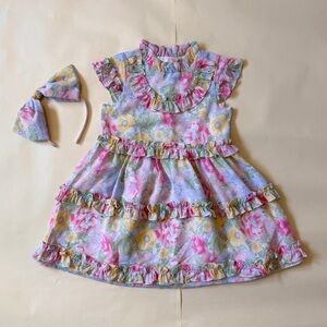 Janie and Jack Easter dress and headband